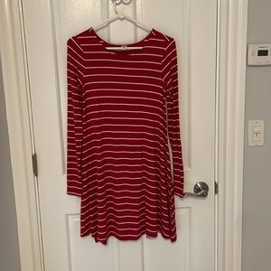 Long sleeve cotton dress
